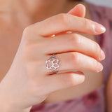 Деликатен пръстен с лапа – Отворен пръстен от неръждаема стомана с животински мотив