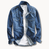 Риза - Смес от четкан текстил с копчета отпред и топло дишащо регулиране