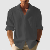 Риза - С копчета отпред и извита долна част с регулируеми ръкави