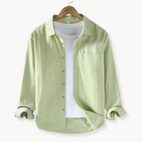 Риза - Предна част с копчета, дълъг кройка и гъвкаво и дишающе регулиране