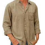 Риза - Дълга Дънкова Смес с Предна Част с Бутони