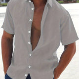 Риза - Лека смесена с къс ръкав и лесно движение