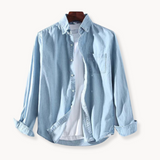 Риза - Западен Яке и Предна Част с Бутони за Непринудено Носене