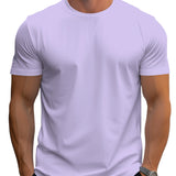 Тениска – Регулярен Крой от Полиестерна Смес и Мек Врат