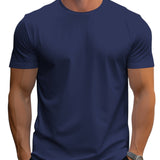 Тениска – Регулярен Крой от Полиестерна Смес и Мек Врат