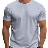 Тениска – Регулярен Крой от Полиестерна Смес и Мек Врат