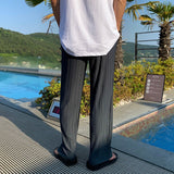 Панталони - Плисирана Предна Част и Свободен Крой за Лесно Движение