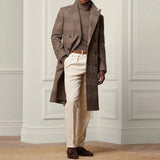 Панталони - Прав Крой с Мека Смесена Тъкан и Удобна Талия