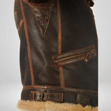 Hunter - Оригинално мъжко кожено зимно яке