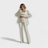 Ясмила – Елегантен комплект от 3 части (Блейзър, Топ, Панталони)