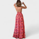 Floraria - Дълга рокля с открит гръб