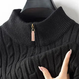 Мигел | Суитшърт с цип от смесен плат с ултра меко усещане