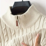 Мигел | Суитшърт с цип от смесен плат с ултра меко усещане