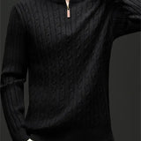 Мигел | Суитшърт с цип от смесен плат с ултра меко усещане