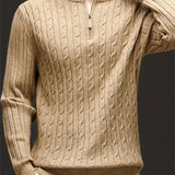 Мигел | Суитшърт с цип от смесен плат с ултра меко усещане