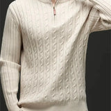 Мигел | Суитшърт с цип от смесен плат с ултра меко усещане