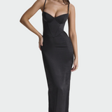 Сатенена рокля