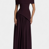 Райна Макси Рокля без Ръкави от Шифон с Боков Разрез