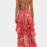 Валентина - Рокля от Шифон с V-Изрез и Пухкави Ръкави