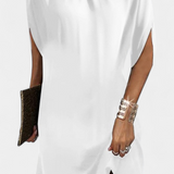 Ена Миди Рокля Без Временски Рамки с Кръгло Деколте